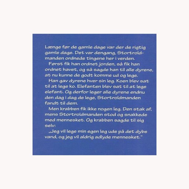 Krabben som legede med havet