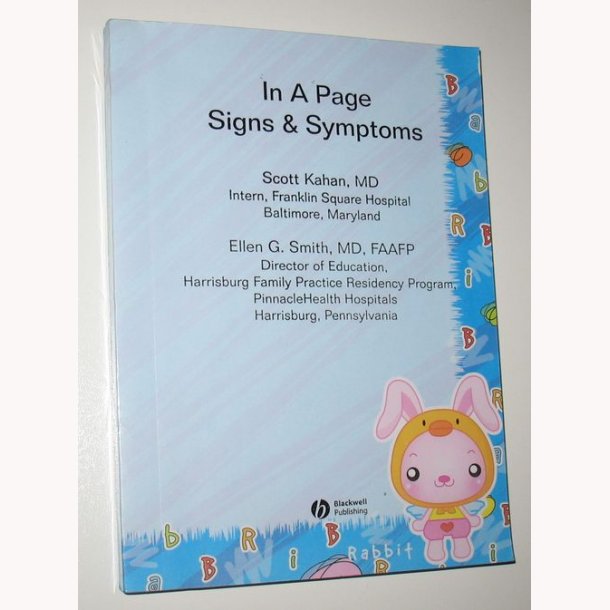 In a Page Signs &amp; Symptoms