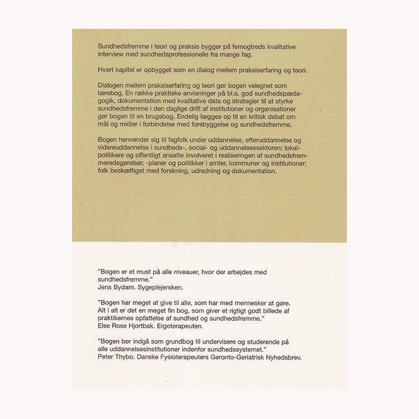 sundhedsfremme i teori og praksis