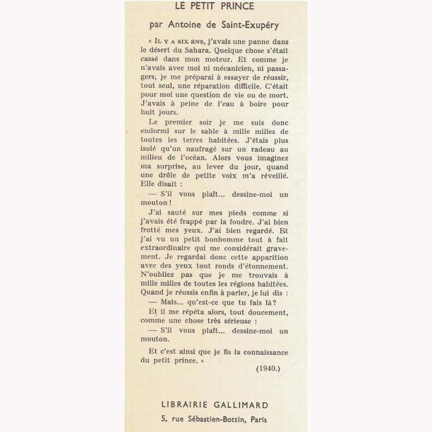 Le Petit prince