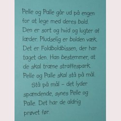 Pelle og Palle spiller fodbold