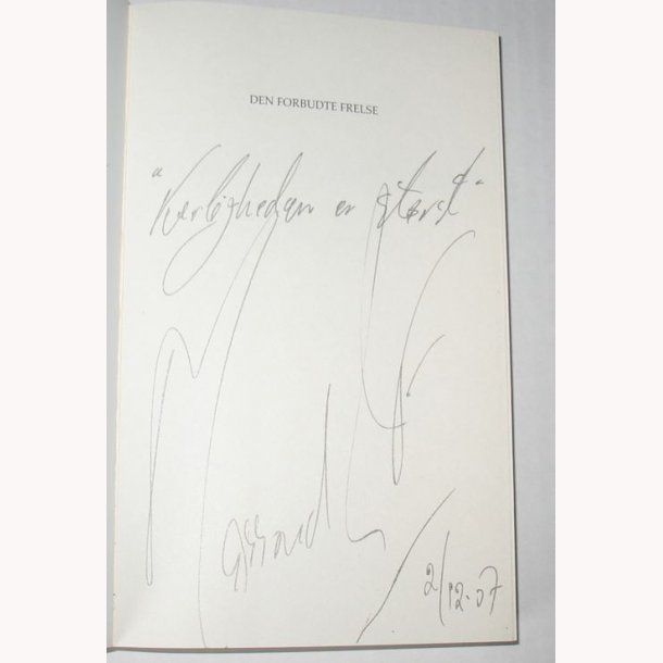 Den forbudte frelse - signeret