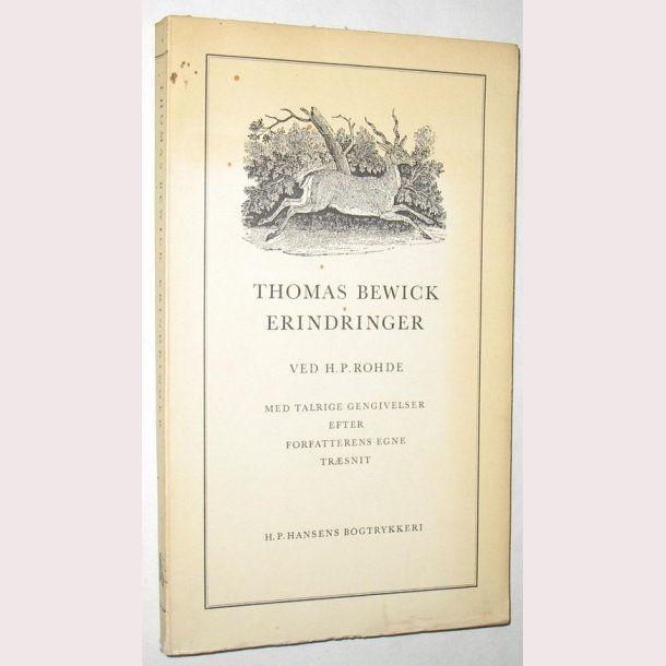 Thomas Bewick Erindringer