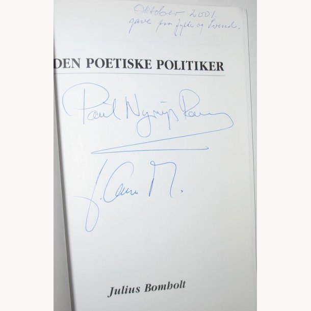 Den poetiske politiker - signeret