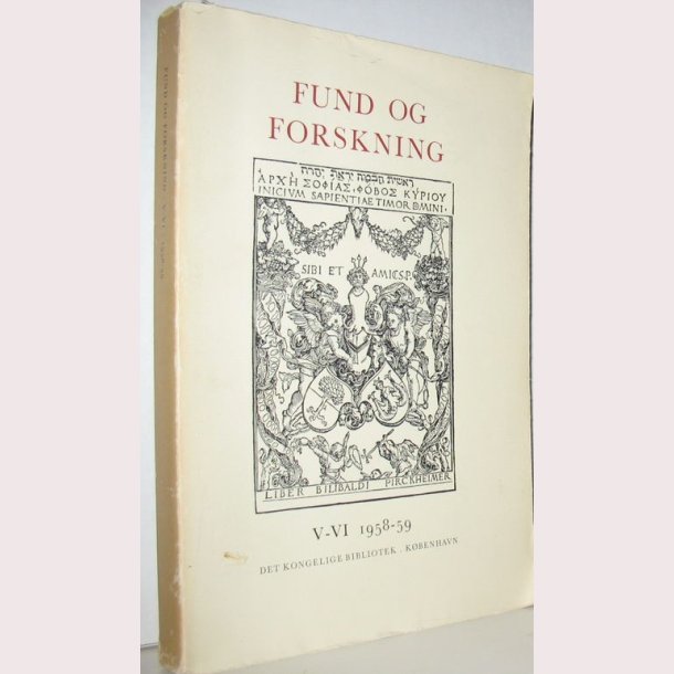 Fund og forskning V-Vl 1958-59
