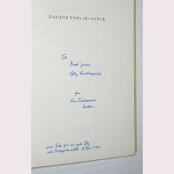 Dagens vers og sang - signeret