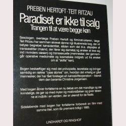 Paradiset er ikke til salg: Preben Hertoft og Teit Ritzau 