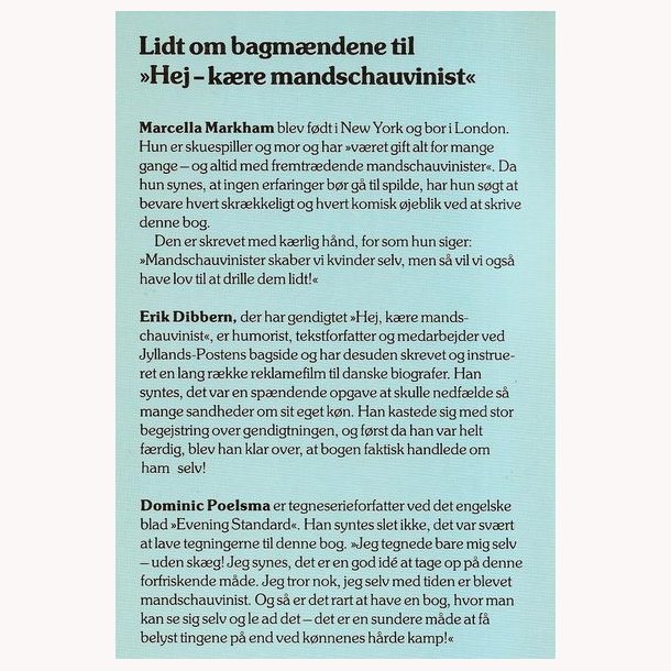 Hej kre mandschauvinist