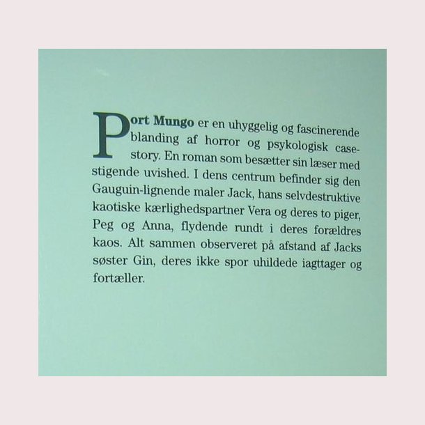 Port Mungo af Patrick Mcgrath