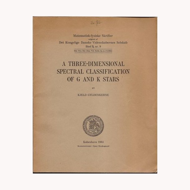 A three-Dimensional Spectral Classification