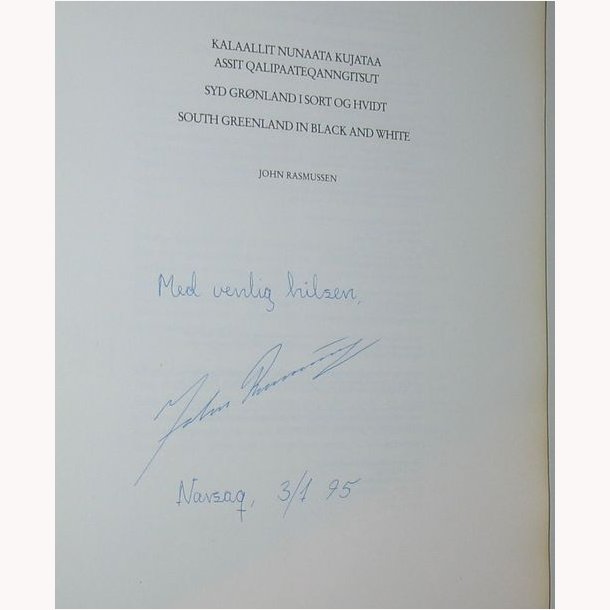 Syd Grnland i sort og hvidt