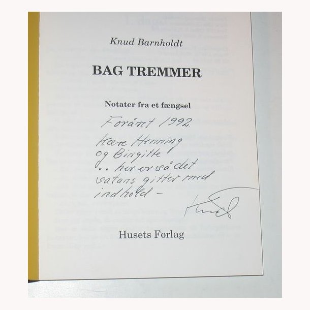 Bag tremmer - notater fra et fngsel
