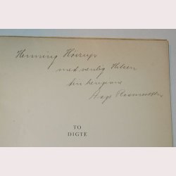 To digte - dedikeret eksemplar