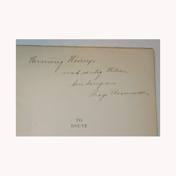 To digte - dedikeret eksemplar