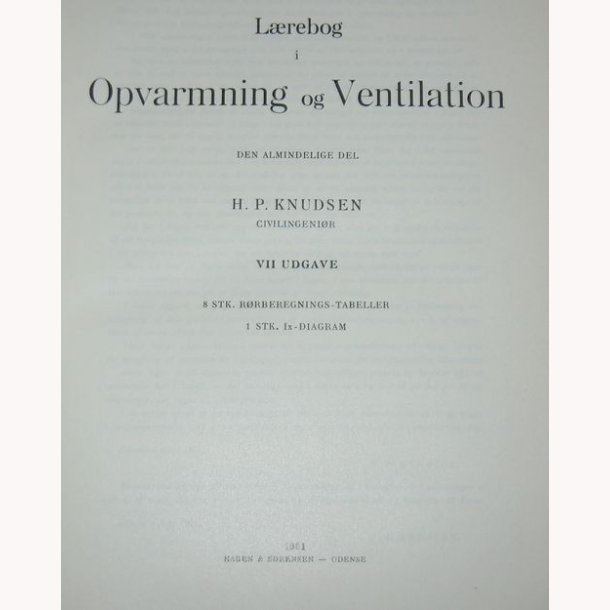 Lrebog i Opvarmning og Ventilation