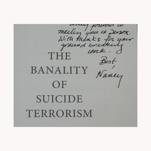 The Banality of Suicide Terrorism - signeret