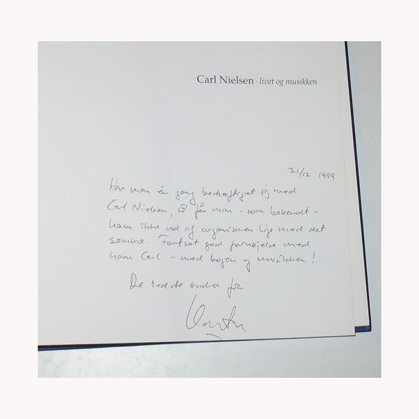 Carl Nielsen - livet og musikken - signeret