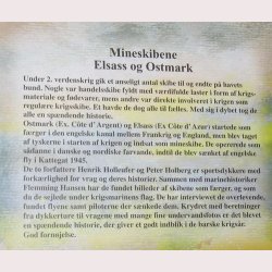 Mineskibene Elsass og Ostmark - signeret