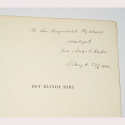 Det blinde ridt - signeret