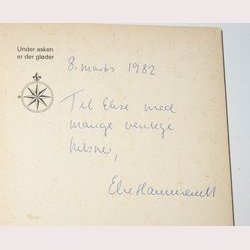 Under asken er der glder - signeret