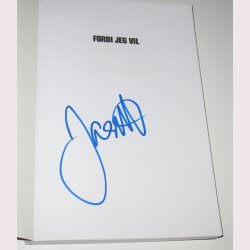 Fordi jeg vil - signeret