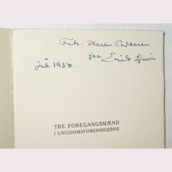 Tre foregangsmnd i ungdomsforeningerne