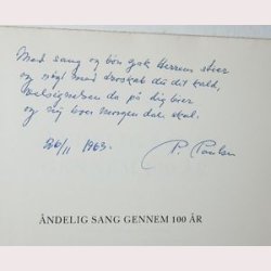 ndelig sang gennem 100 r - signeret
