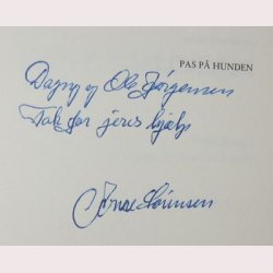 Pas p hunden - signeret