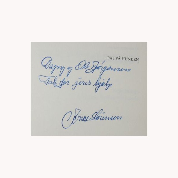 Pas p hunden - signeret