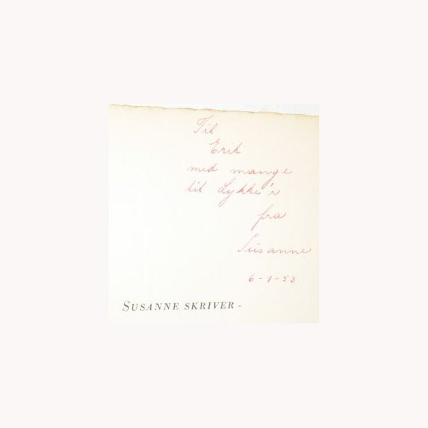 Susanne skriver - signeret