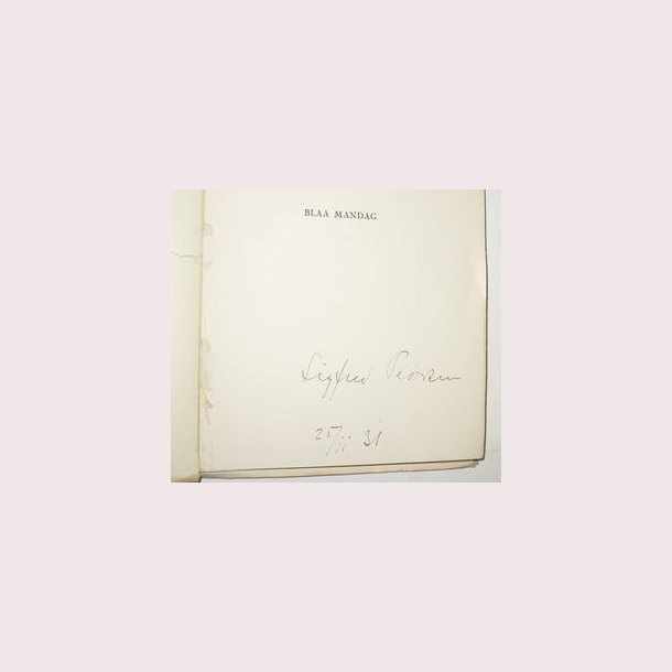Blaa Mandag Digte - signeret
