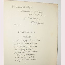 Tusind-fryd - krlighedssange - signeret