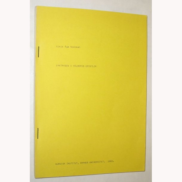 Syntaksen i Holbergs epistler