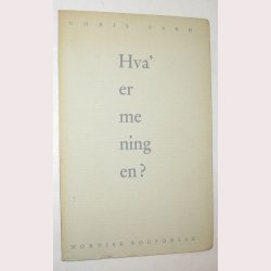 Hva' er meningen?