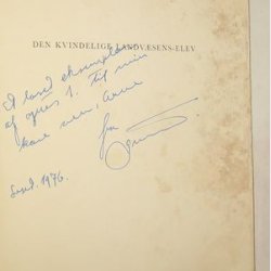 Den kvindelige Landvsens-Elev