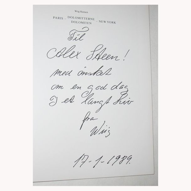 Paris - Dolomitterne - New York - signeret