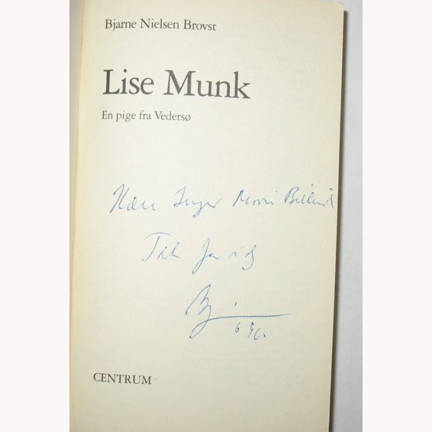 Lise Munk - En pige fra Veders (signeret)