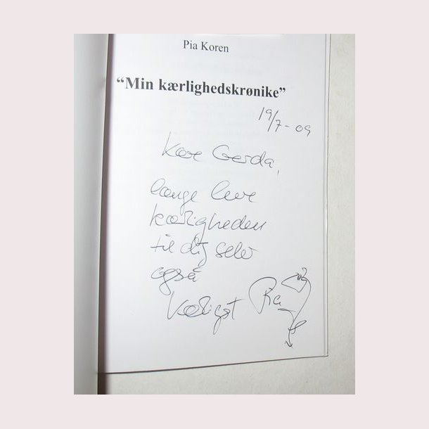 Min Krlighedskrnike - signeret