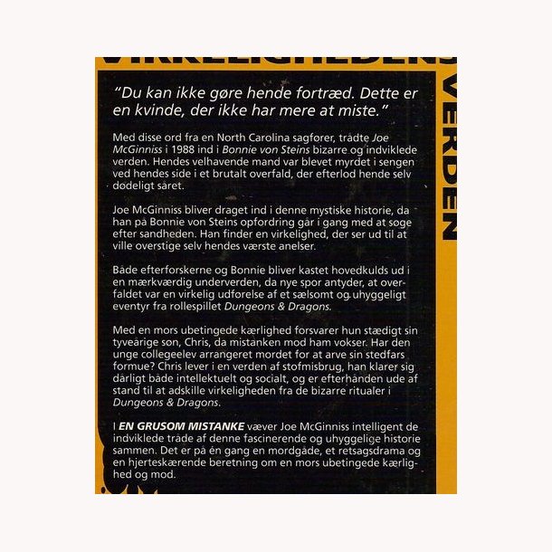 En grusom mistanke - Virkelighedens verden