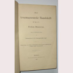 Arnamagnanske Haandskrifter - Codes Runicus