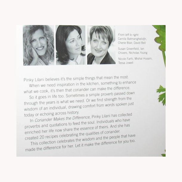 Coriander makes the difference