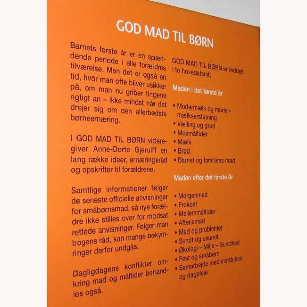 God mad til brn fra fdsel til skolealder