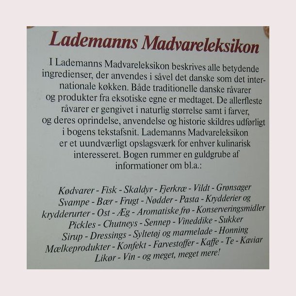 Lademanns Madvareleksikon