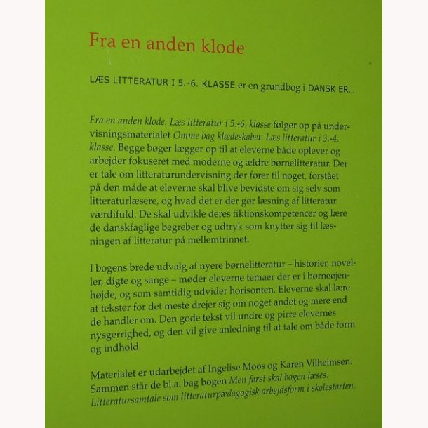 Fra en anden klode - lrevejledning