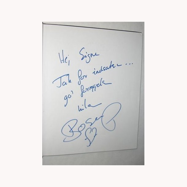 Boserup&acute;s krlighed - en kogebog - signeret