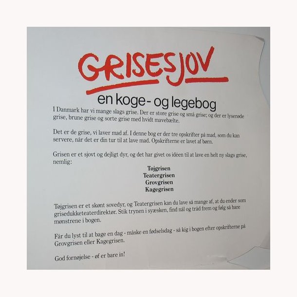 Grisesjov - en koge- og legebog