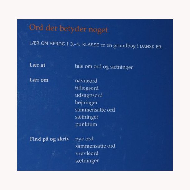 Ord der betyder noget