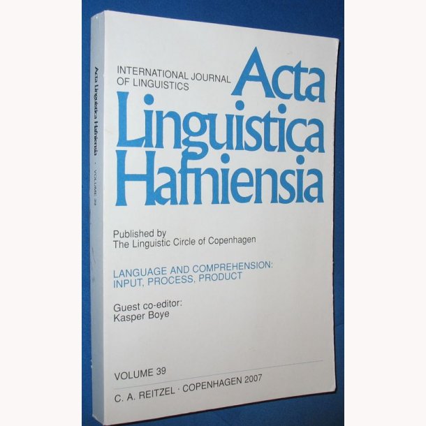 Acta Linguistica Hafniensia vol. 39 - 2007