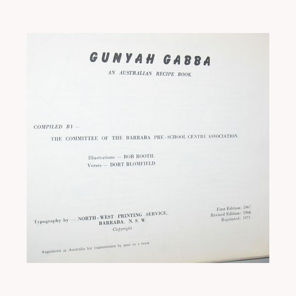 Gunyah Gabba an Australian Recipe Book