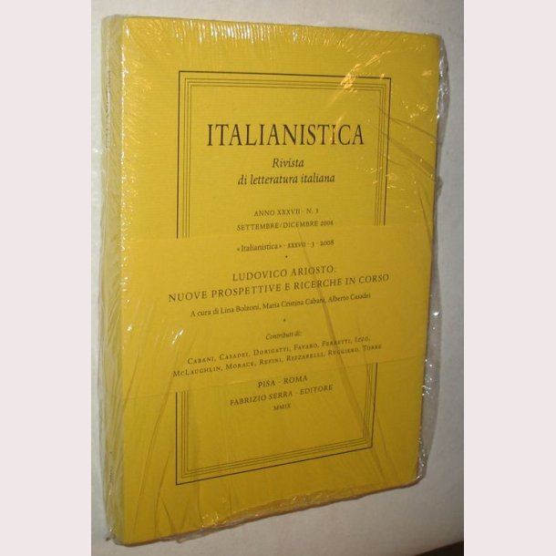 Italianistica - Rivista di letteratura italiana